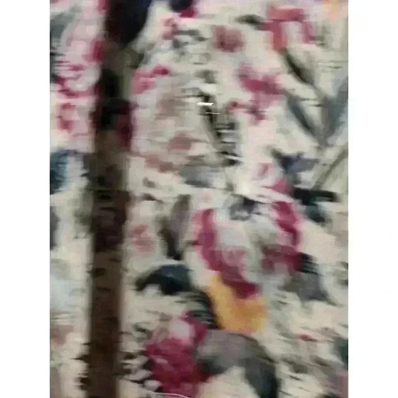 Margot Floral Hooded Full Zip Snap Button Coat Jacket With Pockets Size XSMALL - Picture 7 of 16